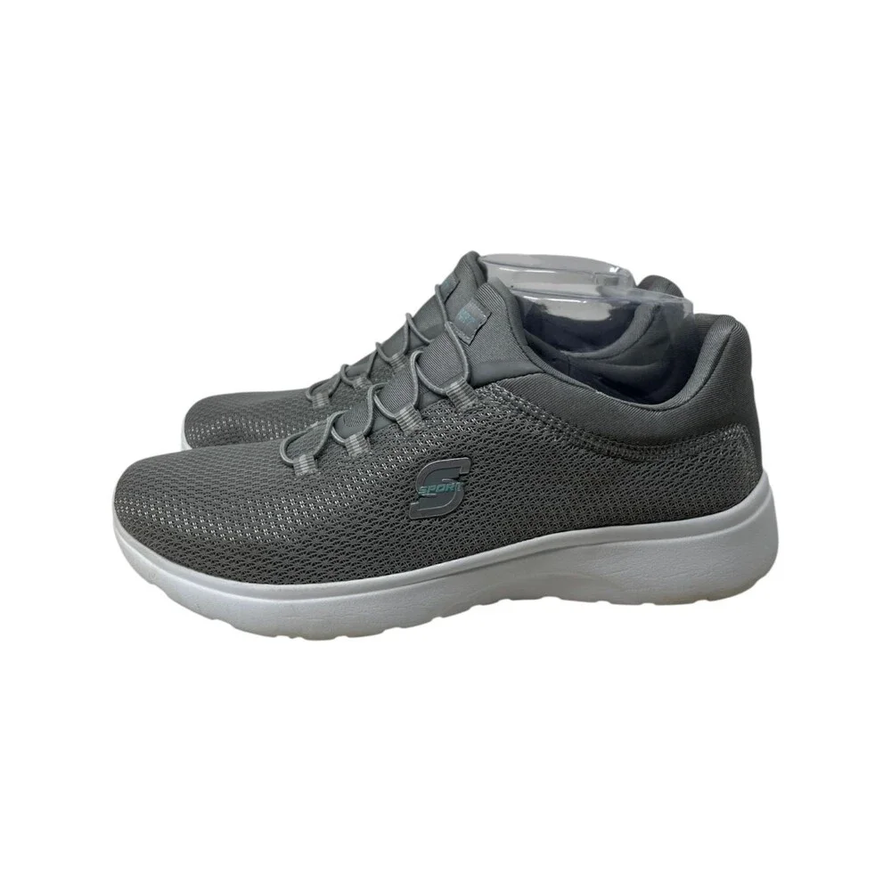 S Sport By Skechers Sneaker Women Size 7.5 Gray Solid Slip On Memory Foam Mesh